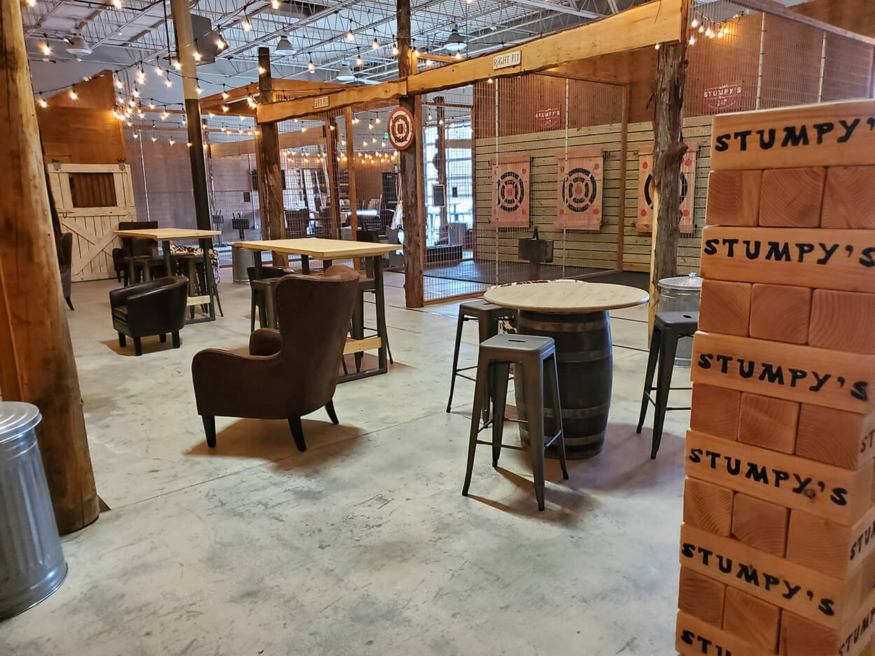 A little about Stumpy’s Hatchet House in Columbia, MD Stumpy’s